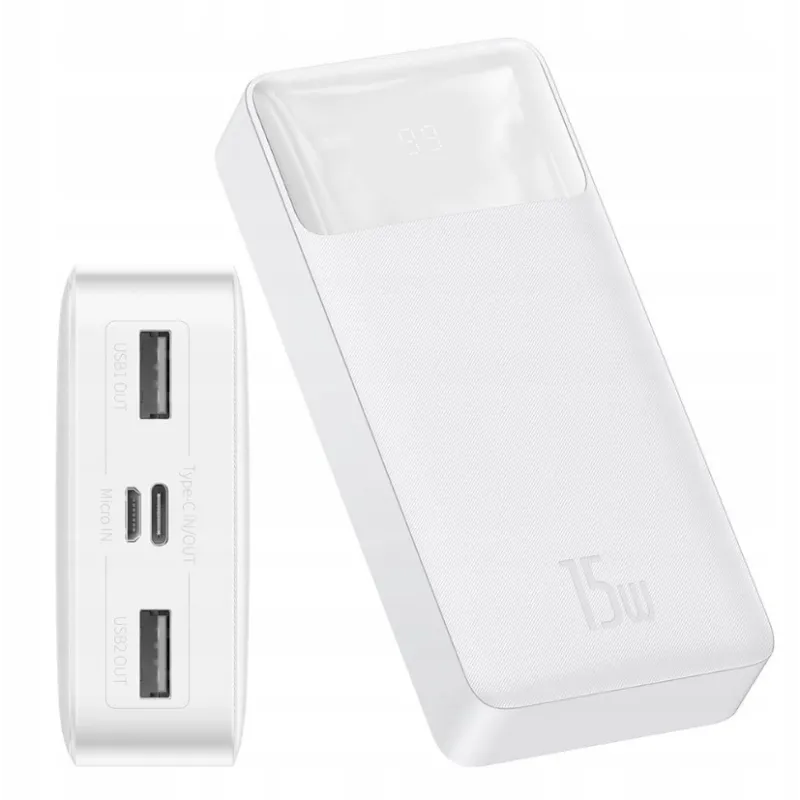 Универсальная мобильная батарея Powerbank 20000mah Baseus Bipow 15w USB-C PD QC Samsung AFC